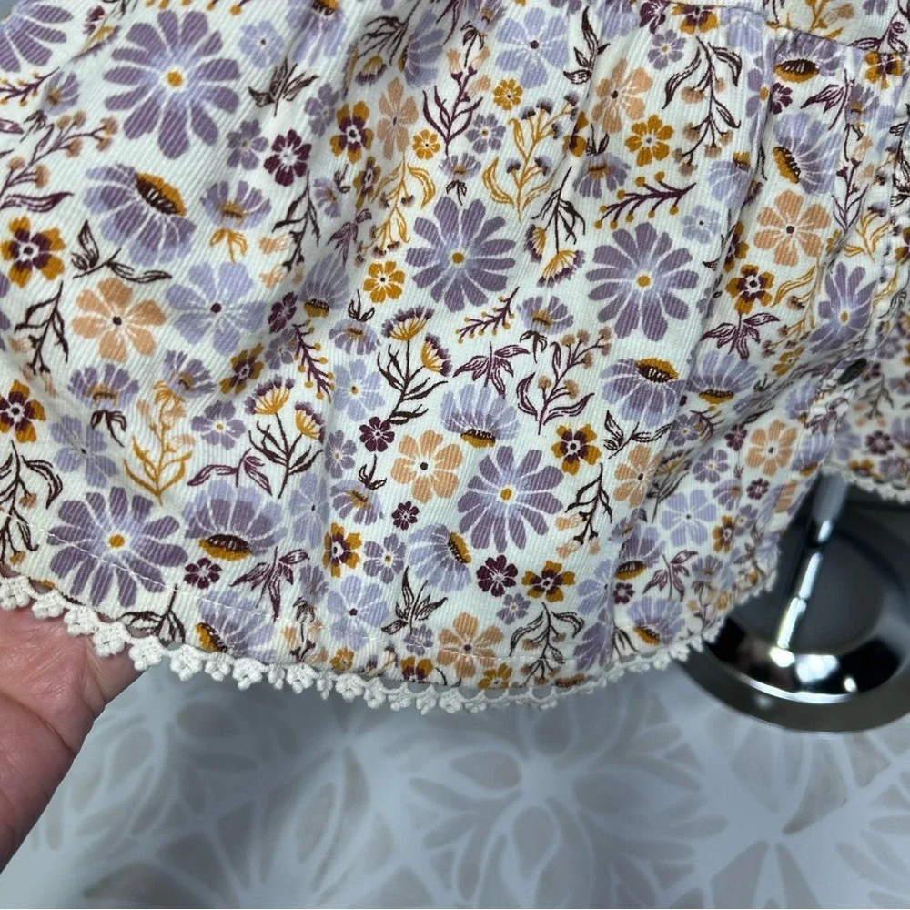 Max Studio Kids Girls Floral Button-Up Dress 5T - Picture 4 of 7